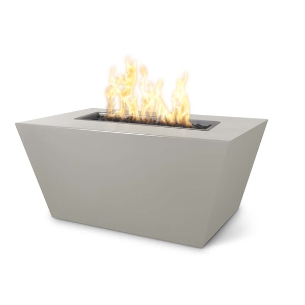 The Outdoor Plus 84 Rectangular Mesa Fire Pit, Powder Coated Metal, Plug, Play Electronic Ignition, Liquid Propane OPT-PCTT8424EKIT-PEW-LP - main